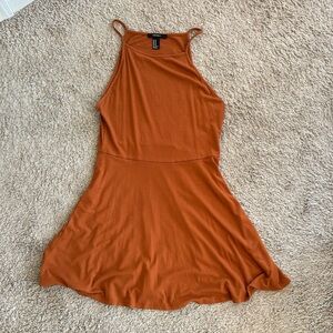 Forever 21 Terracotta Ribbed‎ Dress Size Medium